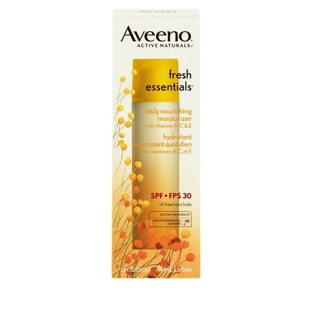 Aveeno Face Moisturizer SPF 30, Fresh Essentials Facial Cream Walmart.ca