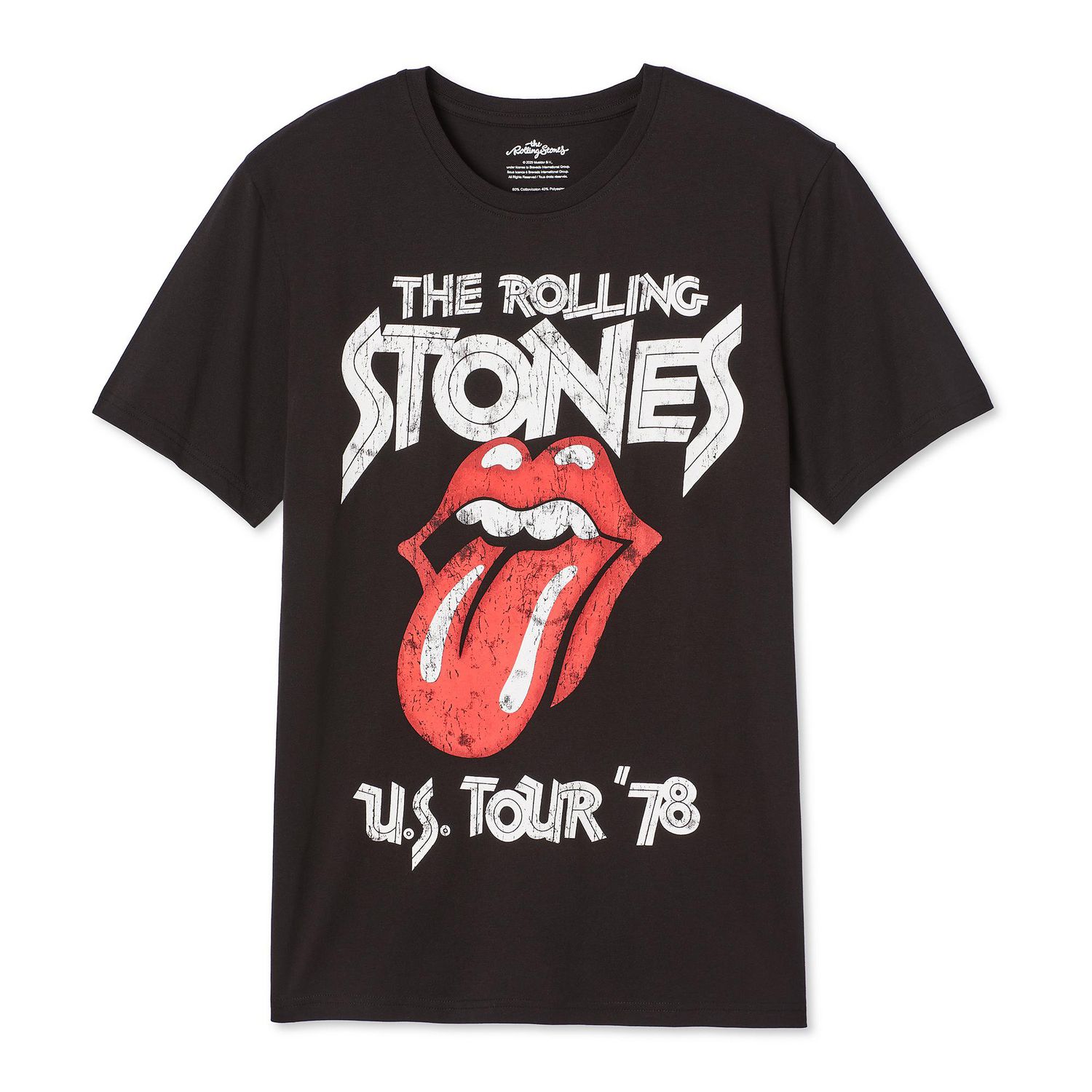 T-shirt à manches courtes The Rolling Stones pour hommes