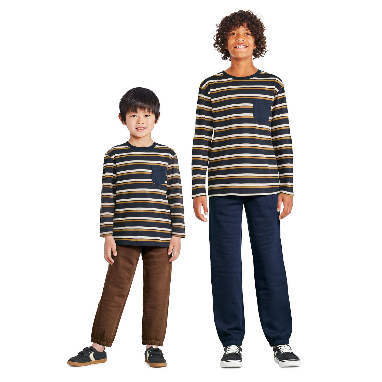 T-shirt à manches longues surdimensionné George pour garçons