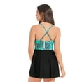thumbnail image 4 of Krista Women's Crossover V neck One Piece Swimdress, 4 of 9