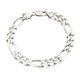 Bracelet Figaro coupe diamant de 8,5 po en argent sterling – image 1 sur 1