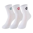 thumbnail image 4 of Airwalk Girls' Crew Socks 3-Pack, 4 of 5