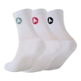 thumbnail image 5 of Airwalk Girls' Crew Socks 3-Pack, 5 of 5