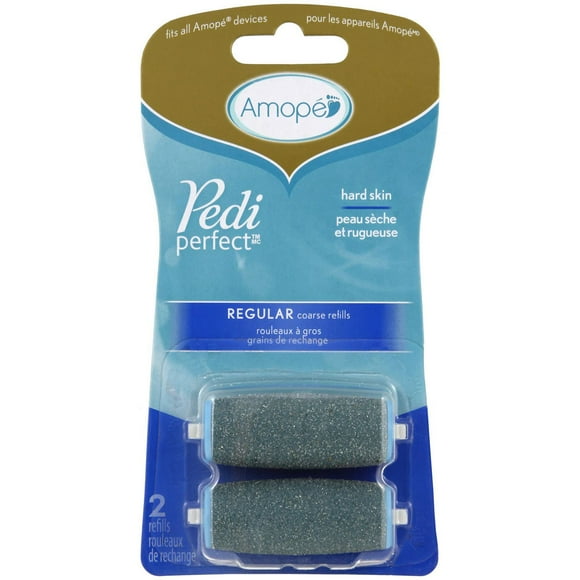 Amope® Pedi Perfect Regular Coarse Roller Heads, 2 Refills