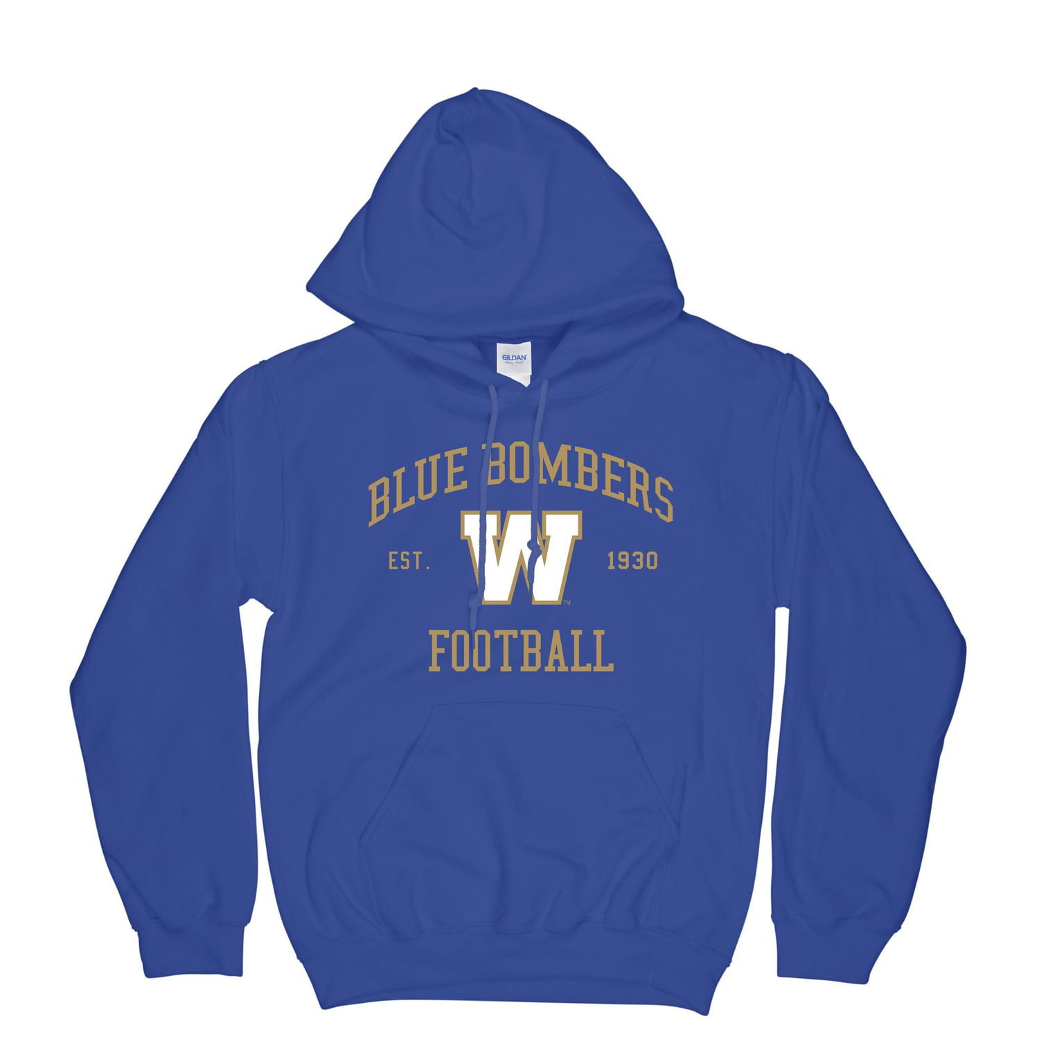 Chandail à capuchon de football Blue Bombers de la LCF pour hommes Tailles: P-2TG