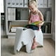 Chaise pour enfants en forme d'éléphant en plastique blanc – image 3 sur 3
