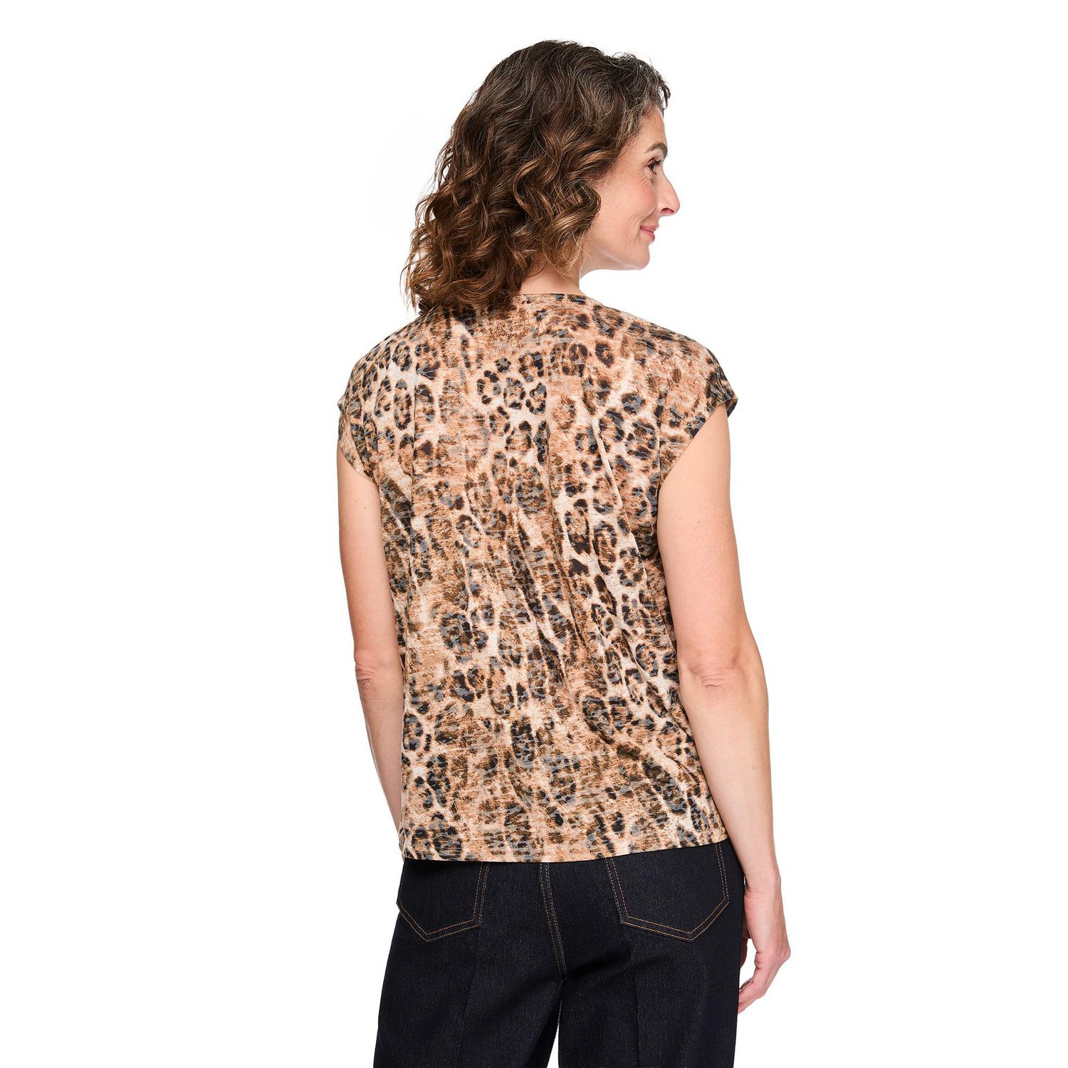 Haut en tricot teint par dévorage Iyla pour femmes
