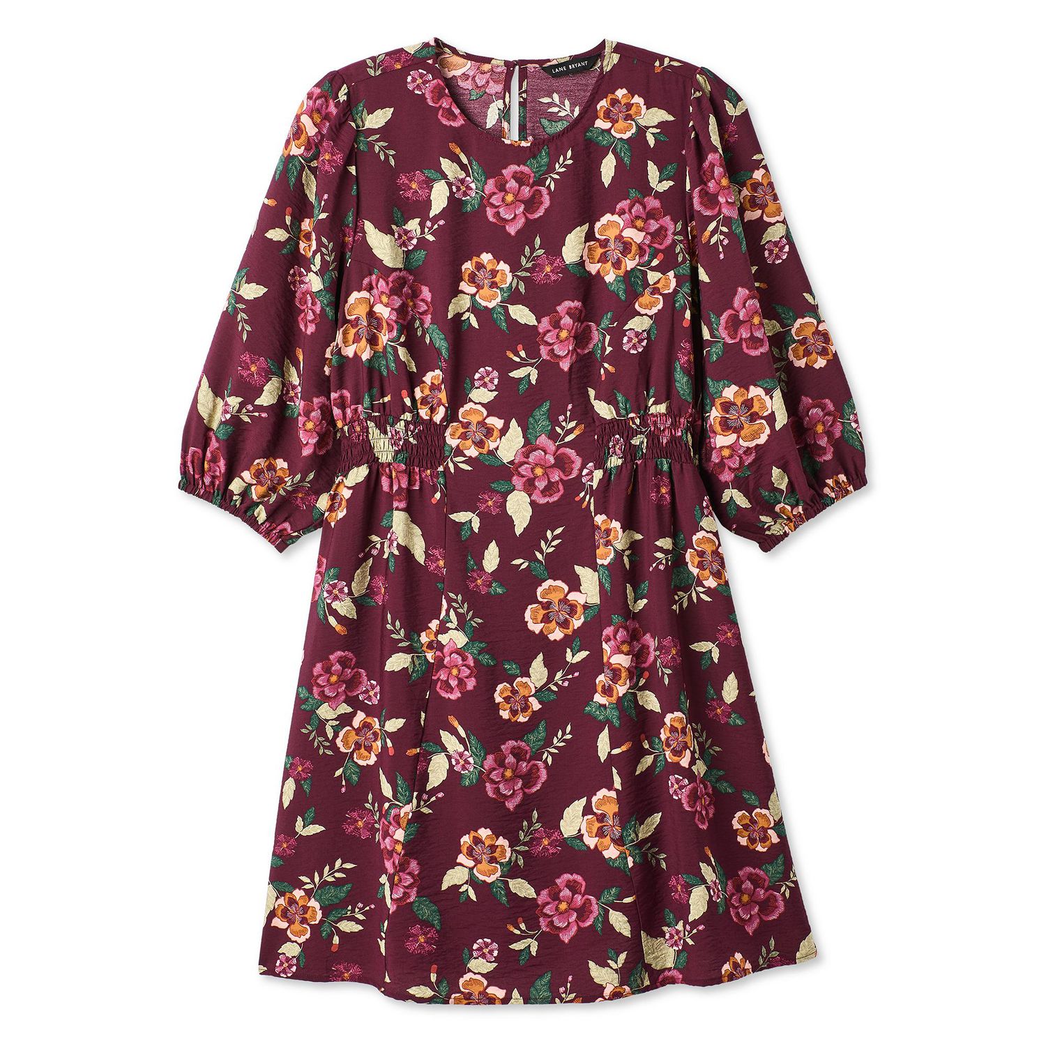 Robe ajustée et évasée à manches longues Lane Bryant Plus pour femmes
