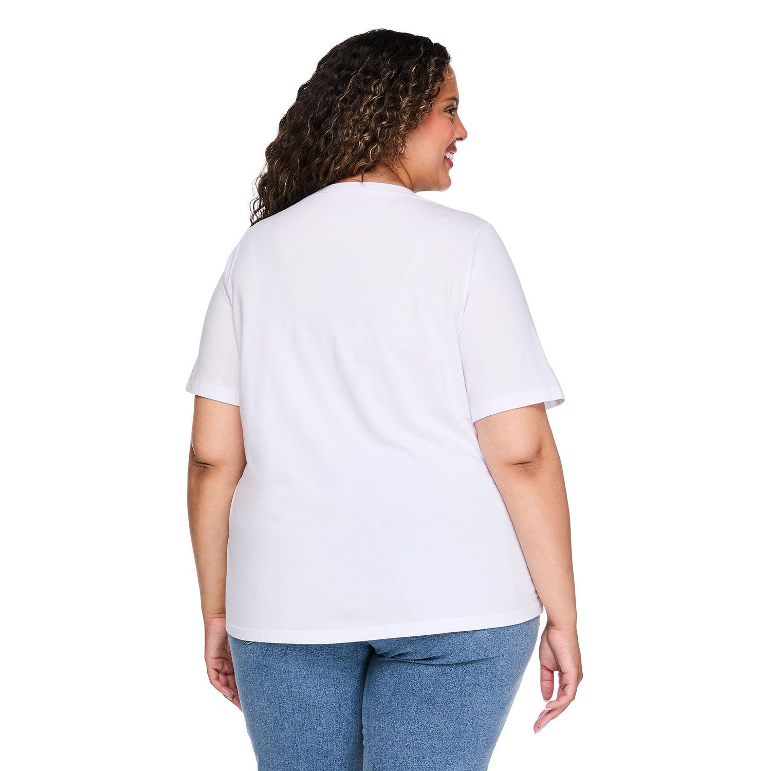 T-shirt à encolure ras du cou Lane Bryant Plus pour femmes