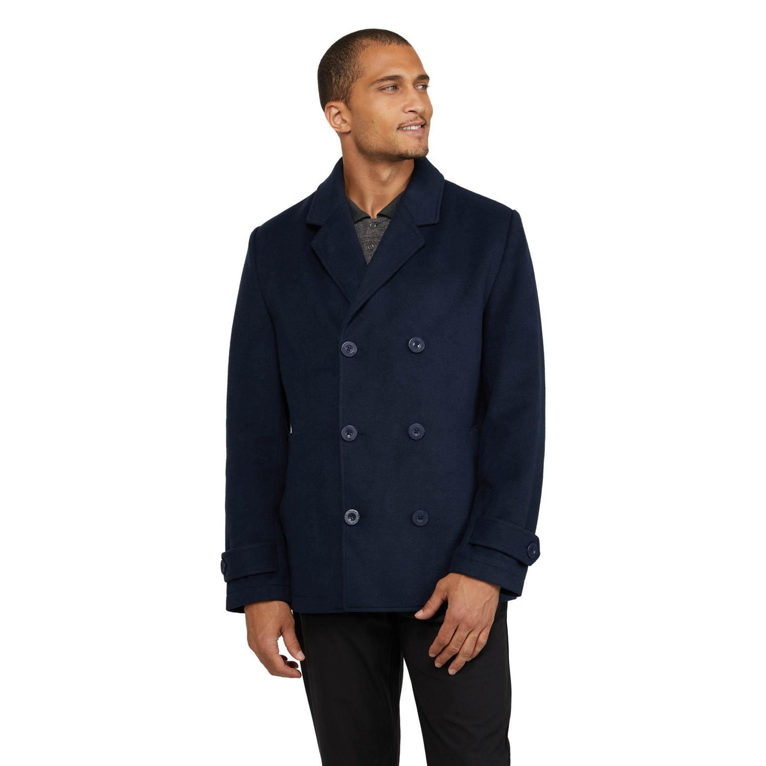 Navy blue shop peacoat mens