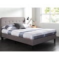 thumbnail image 1 of Zinus Melodey Curved Upholstered Platform Bed Frame with Headboard, 1 of 8