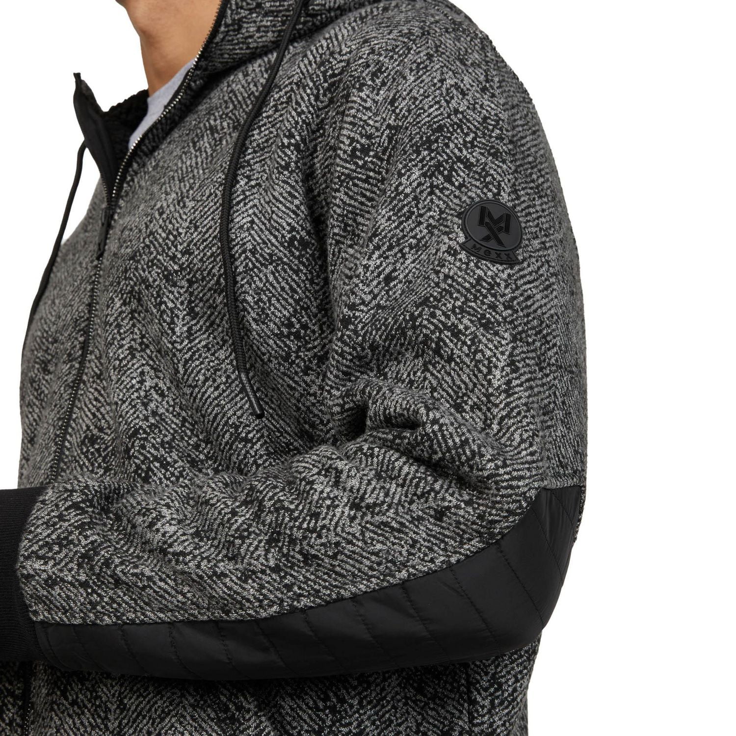 Hoodie zippé et doublé sherpa Mexx pour hommes