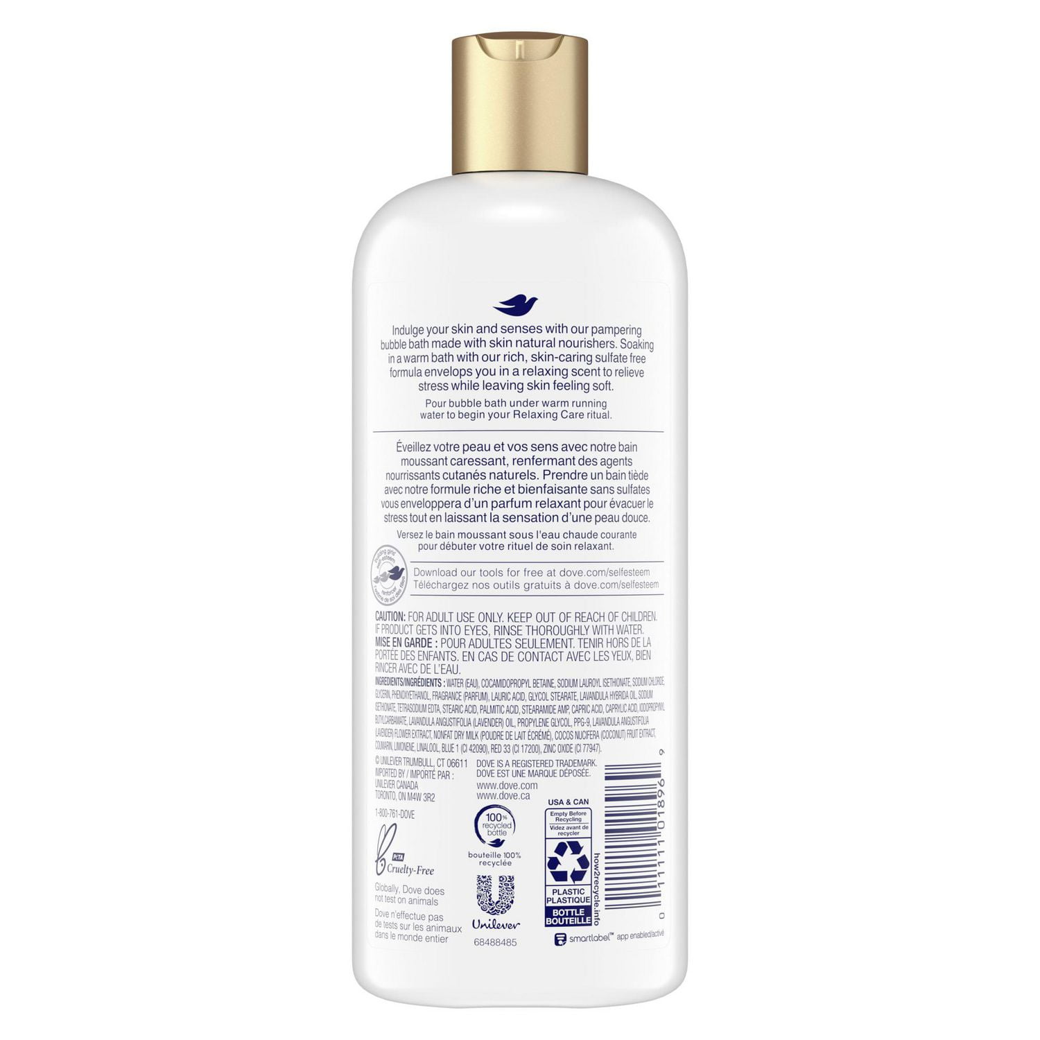 Dove Bubble Bath Lavender And Chamomile - Walmart.ca