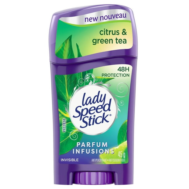 L’antisudorifique/désodorisant Lady Speed Stick Parfum Infusions Green Tea & Citrus