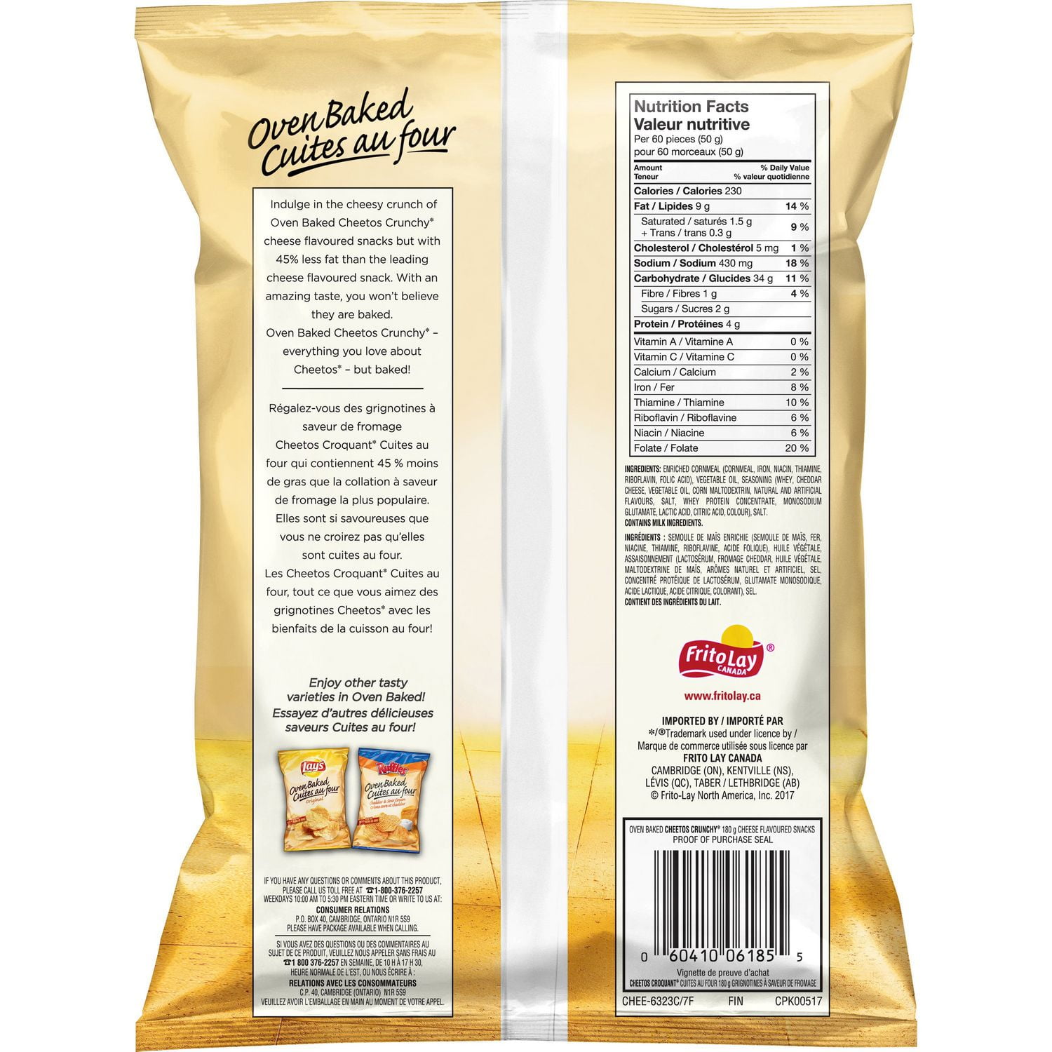 Baked Lays Cheetos Nutrition Facts - Nutrition Ftempo