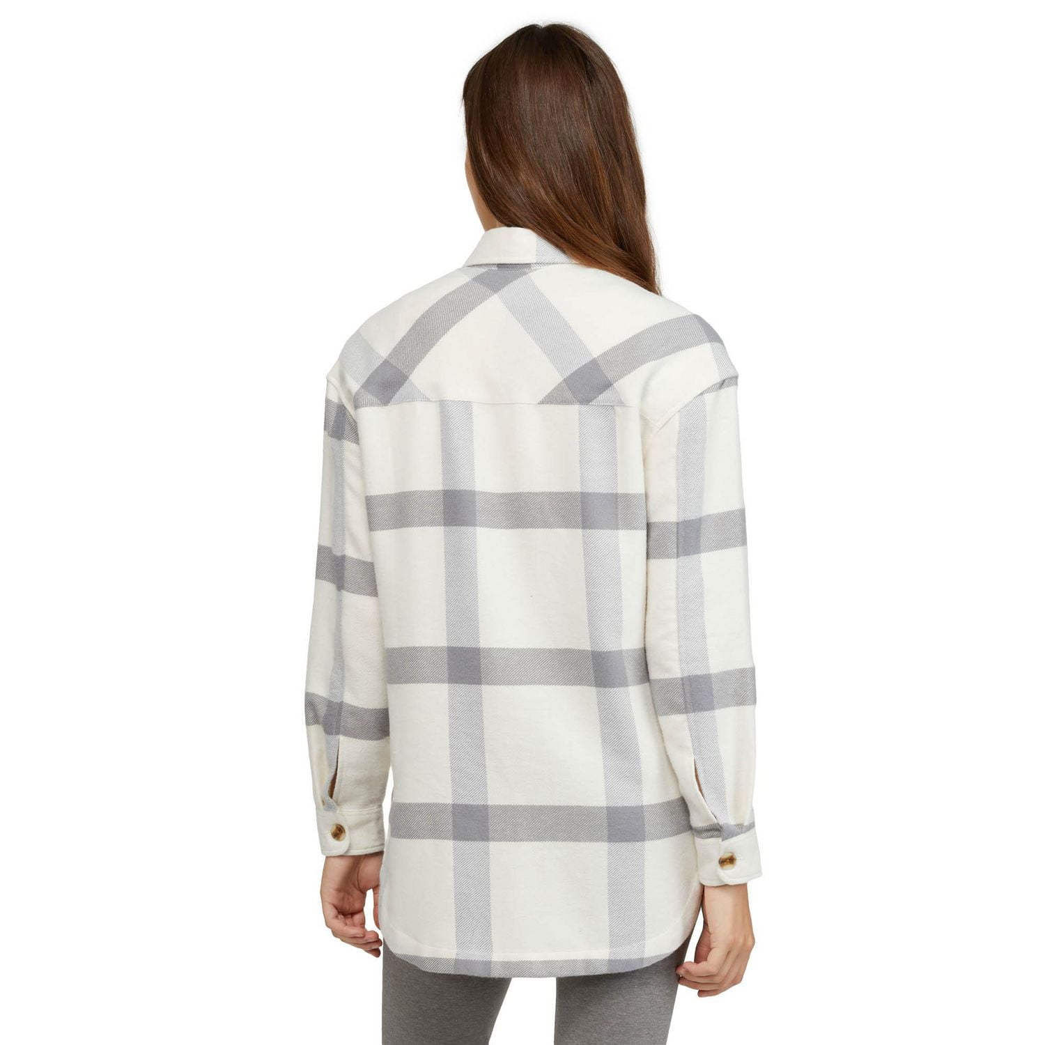 Mexx Womens Oversized Flannel Button Shirt
