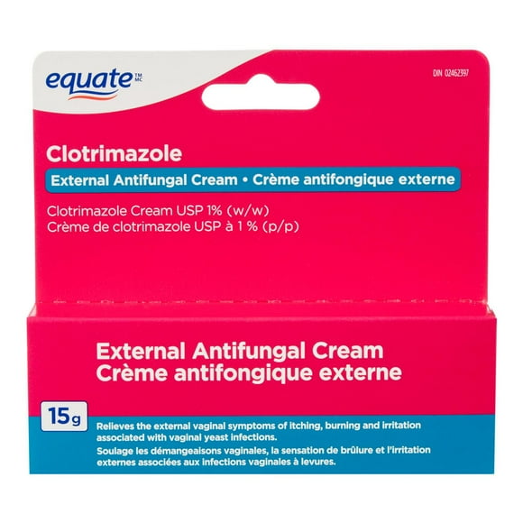 Equate Clotrimazole External Antifungal Cream, 15 g, 1 Count