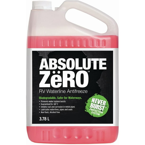 Absolute Zëro RV Waterline Antifreeze 3.78L Walmart.ca