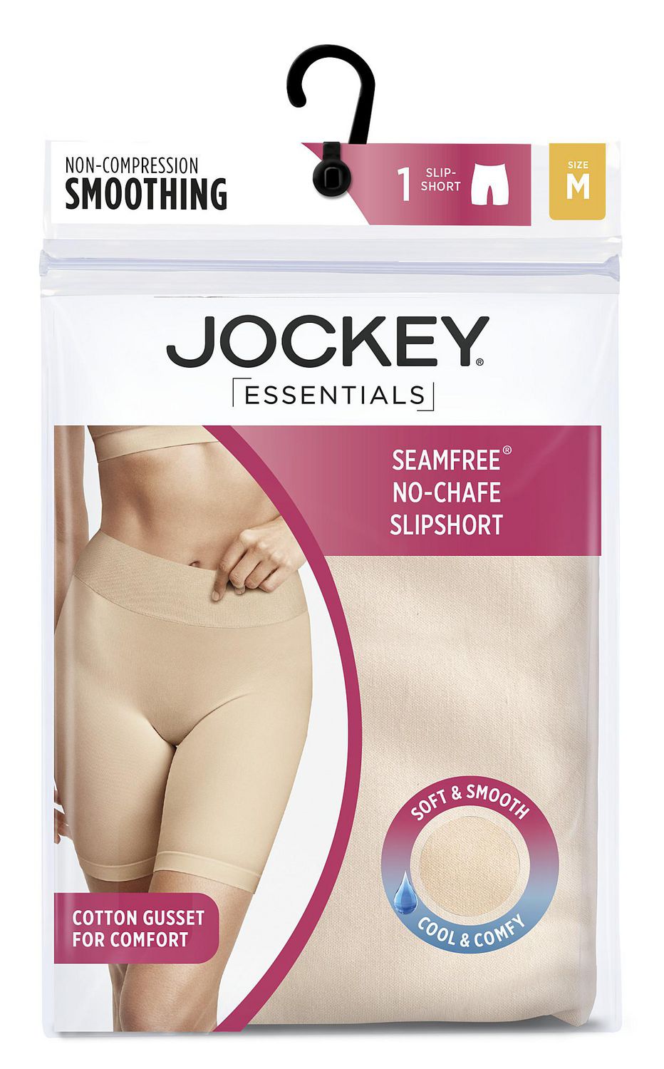 Jockey Essentials Women's Seamfree® No Chafe Slipshort 