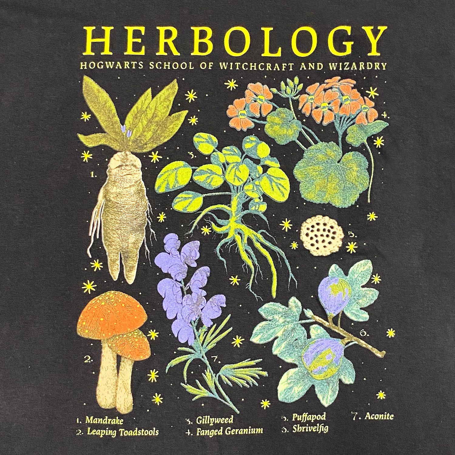 Ladies Harry Potter Herbology Short Sleeve T-Shirt