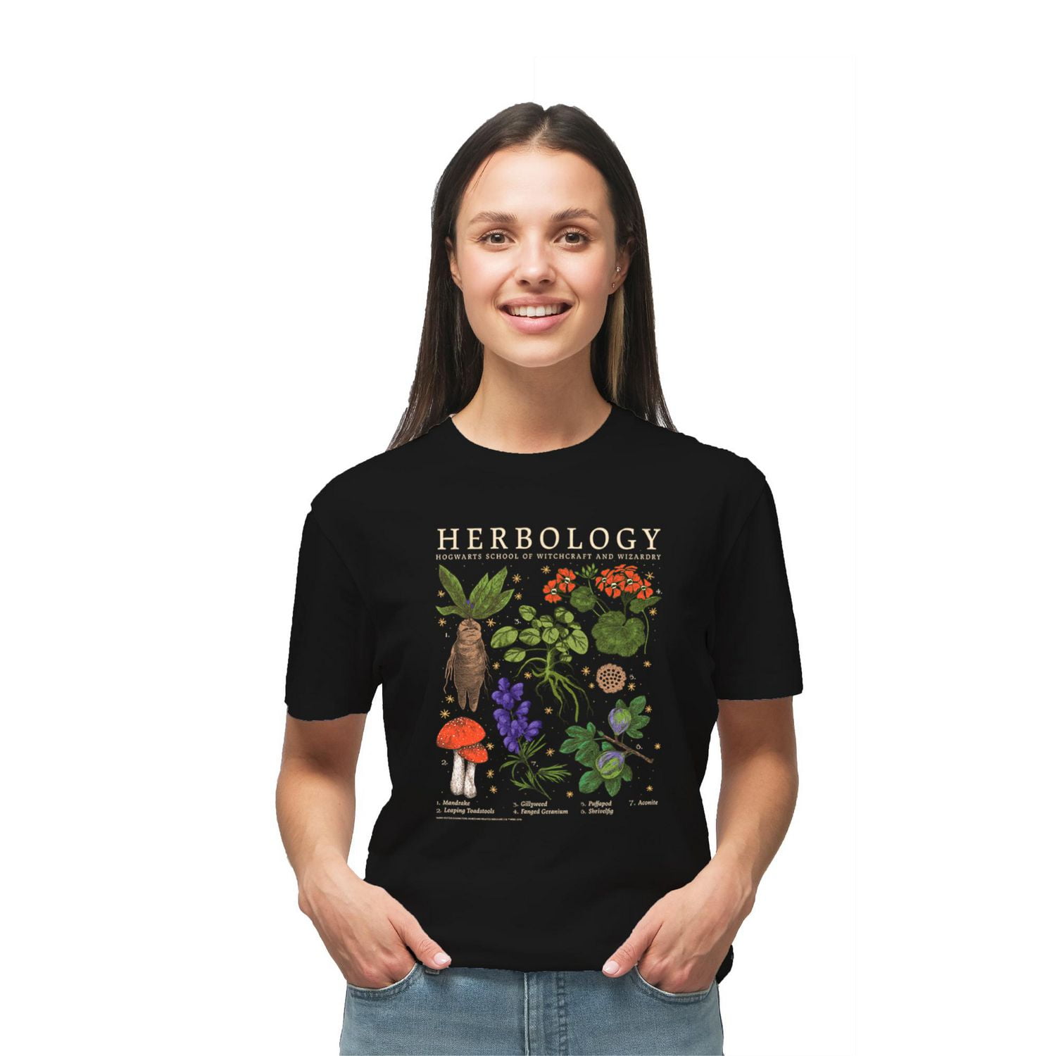 Ladies Harry Potter Herbology Short Sleeve T-Shirt
