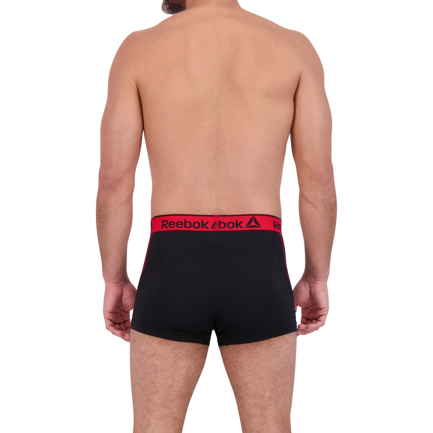 Reebok Men's Underwear 3 Pack Performance Short Length Boxer Briefs 