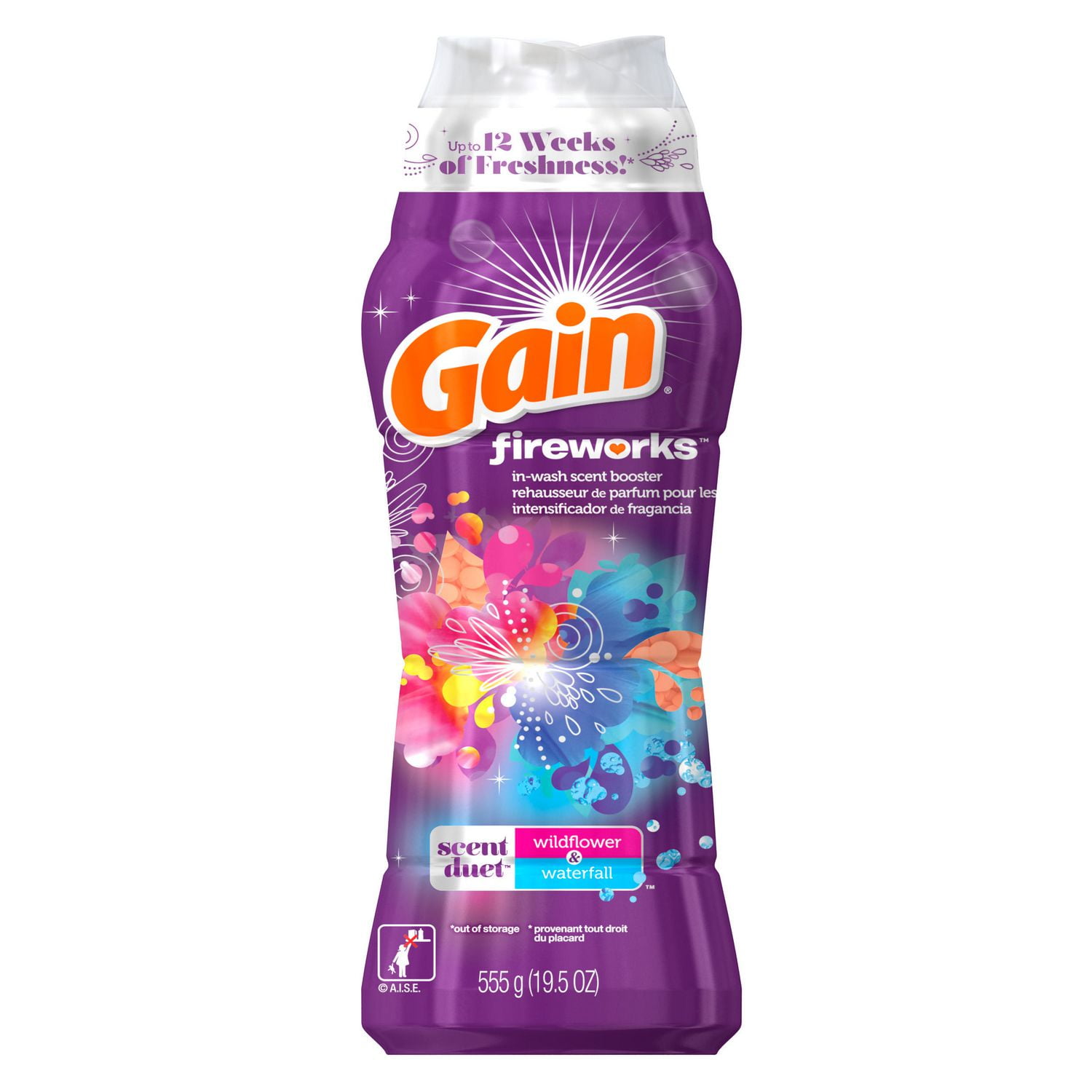 Gain Fireworks Scent Duets Wildflower And Waterfall Laundry Booster