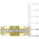 Bague Miabella pour hommes style semi-éternité avec diamants 1/2 CT poids total en or jaune 10K – image 2 sur 3