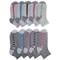 thumbnail image 2 of Athletic Works Women's 10 Pack Stripe Socks, 2 of 2