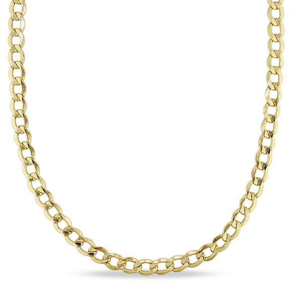 Collier à gros maillons pour homme Miabella en or jaune 10K, 20 po