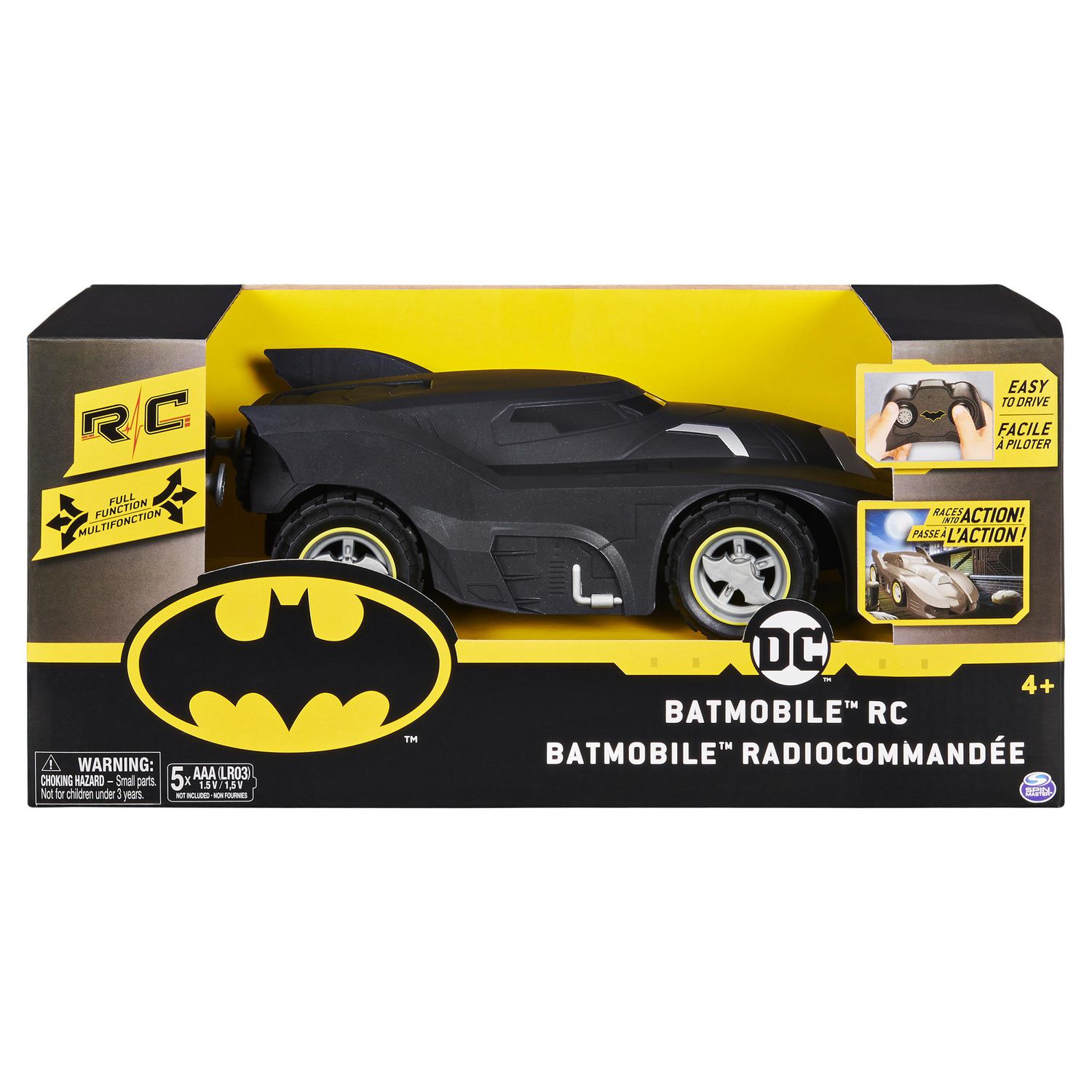 BATMAN Batmobile Remote Control Vehicle 1:20 Scale, Kids Toys for