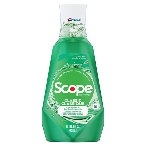 Crest Scope Classic Mouthwash, Original Mint, 1L