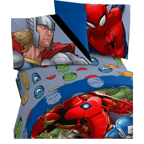 Avengers Club de Combat Ensemble de draps pour lit 1 ou 2 places.
