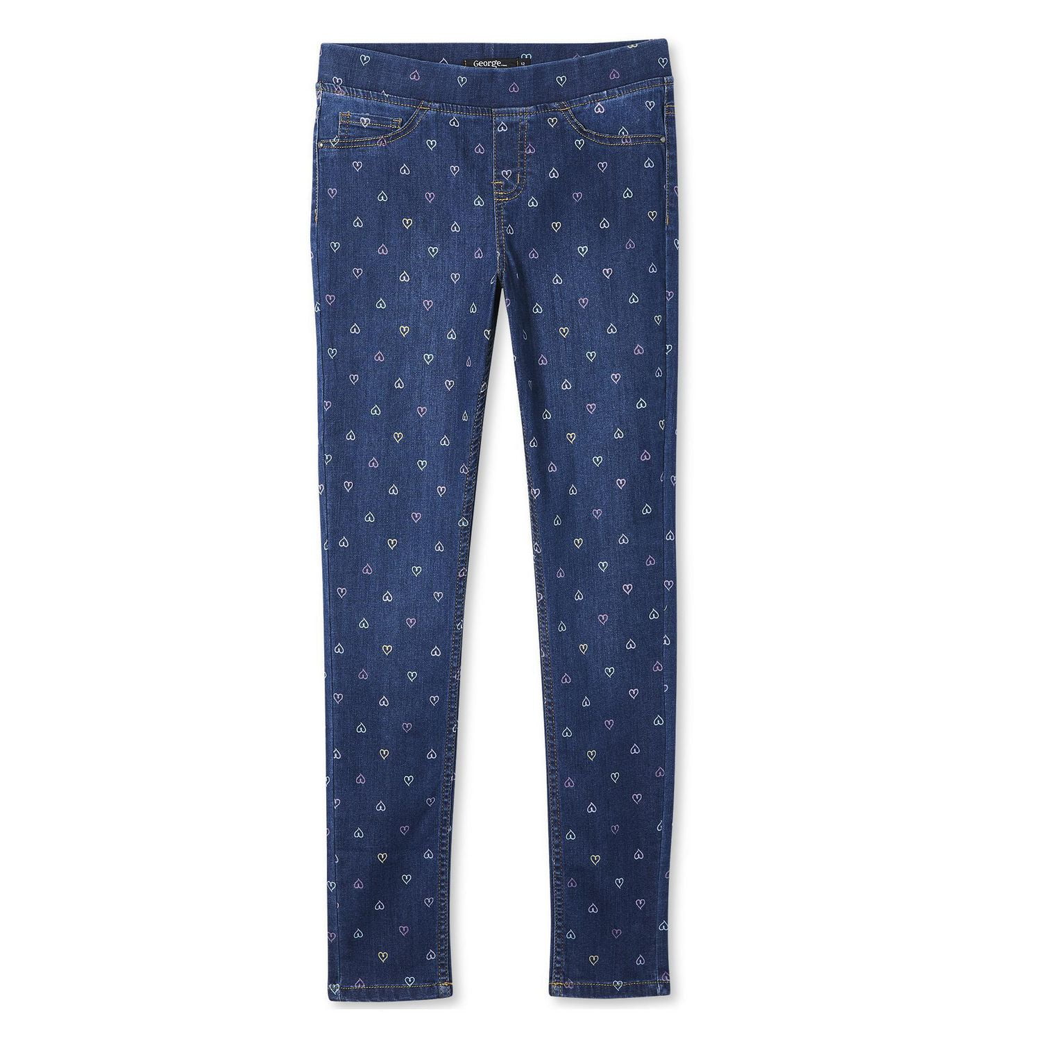 Jegging en denim imprimé George pour filles