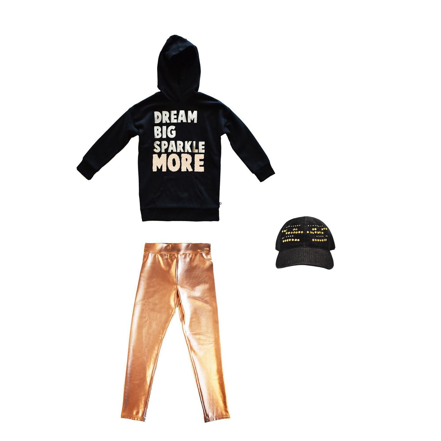 Sweat à capuche Sparkle More pour enfants Mini Pop pour fille