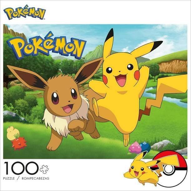 Buffalo Games Le puzzle Pokemon Eevee & Pikachu en 100 pièces