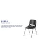 Chaise coquille empilable et ergonomique noire Flash Furniture de la collection Hercules de – image 4 sur 9