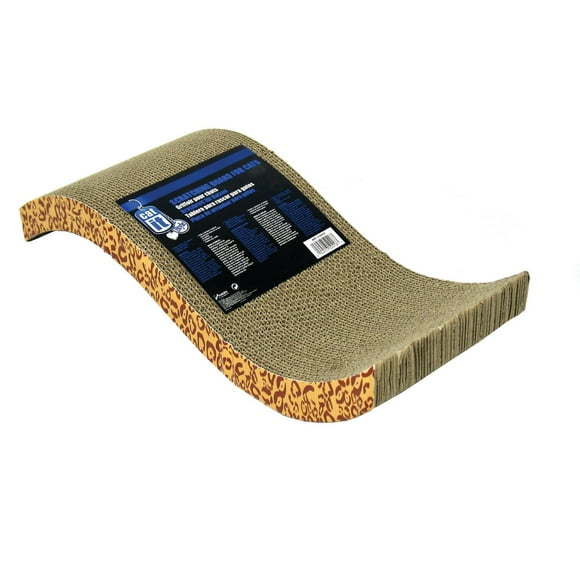 Catit Style Patterned Cat Scratcher with Catnip Animal Print, S-shape