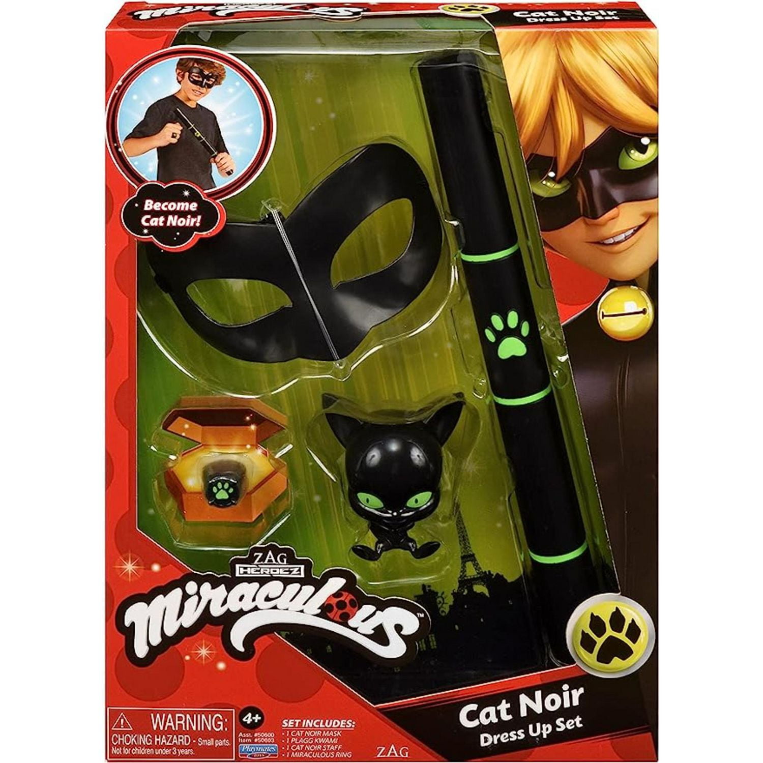 Déguisement enfant Chat Noir - Miraculous (5 pièces) noir