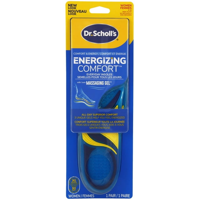 Dr. Scholl’s Energizing Comfort Everyday Insoles with Massaging Gel®, Women's Size 6-10