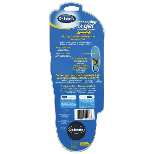 Massaging Gel® Advanced Insoles for All-Day Comfort