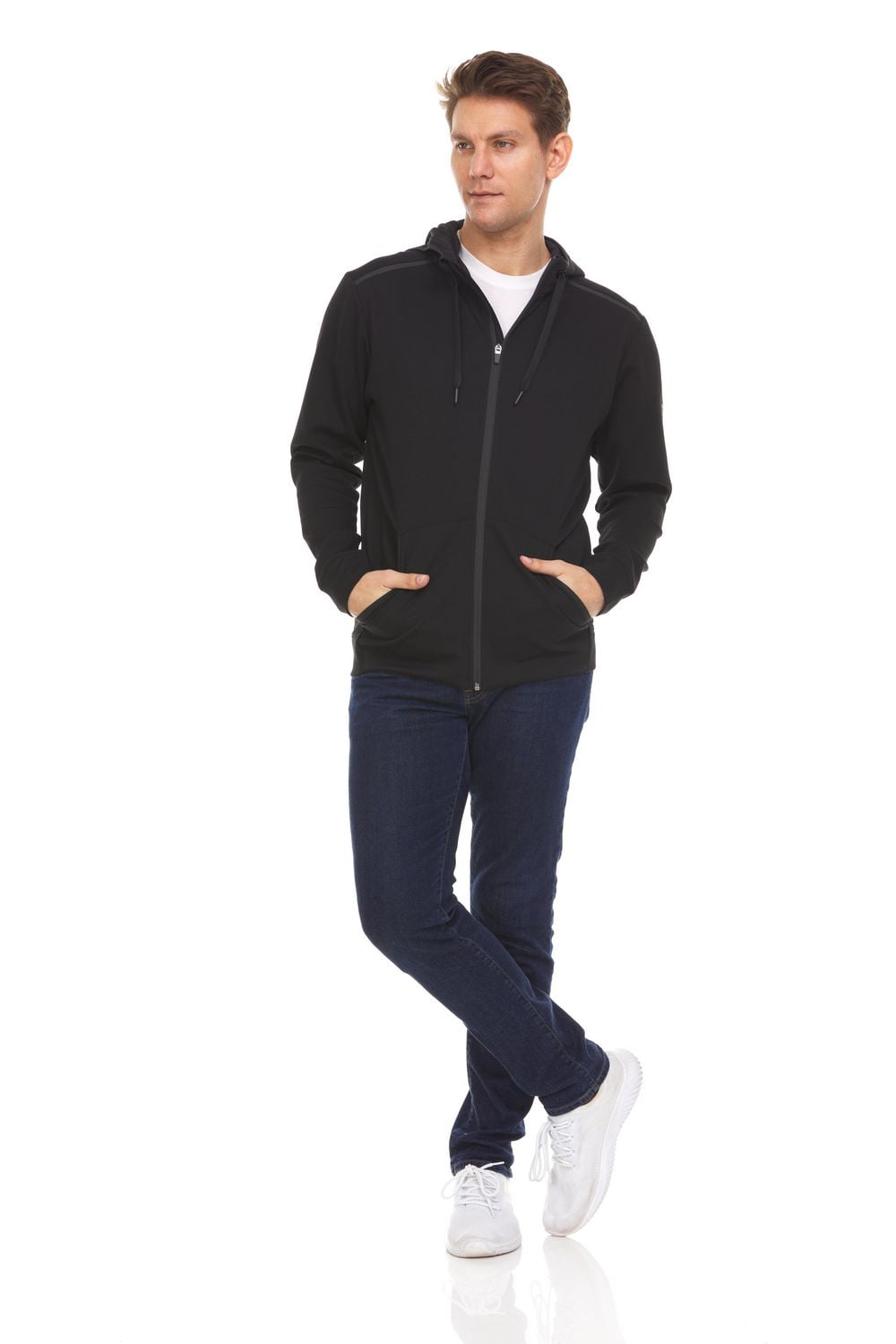 Swiss Tech Men's Full Zip Mega Fleece Hoodie