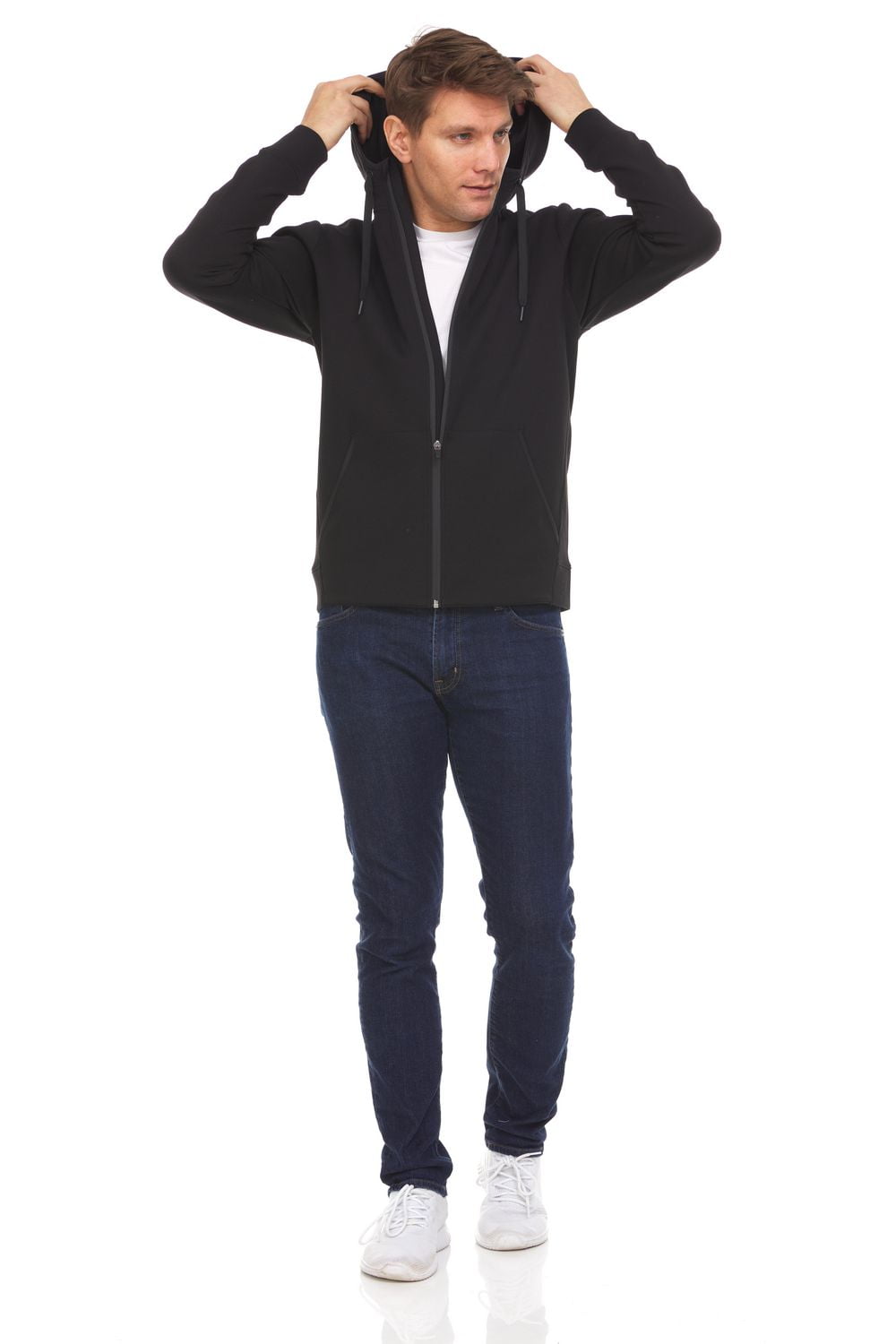 Swiss Tech Men's Full Zip Mega Fleece Hoodie