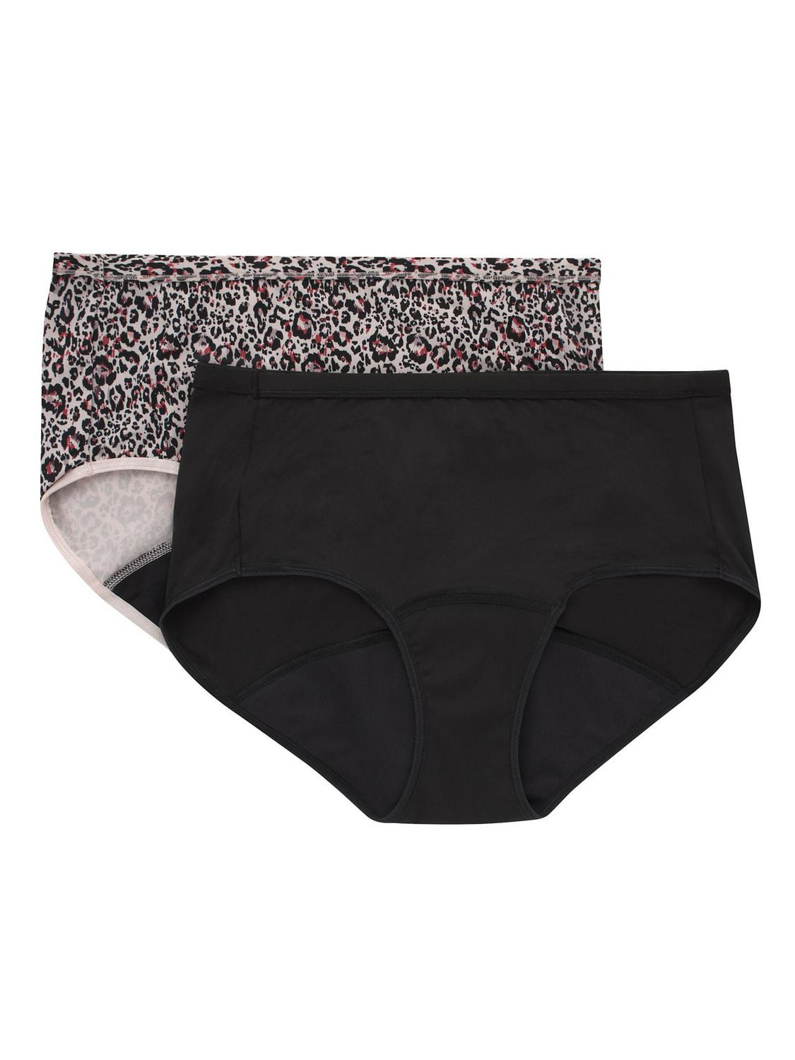 Paquet de 2 culottes Hanes Frais et sec avec protection légère contre les fuites Taille : P-2TG