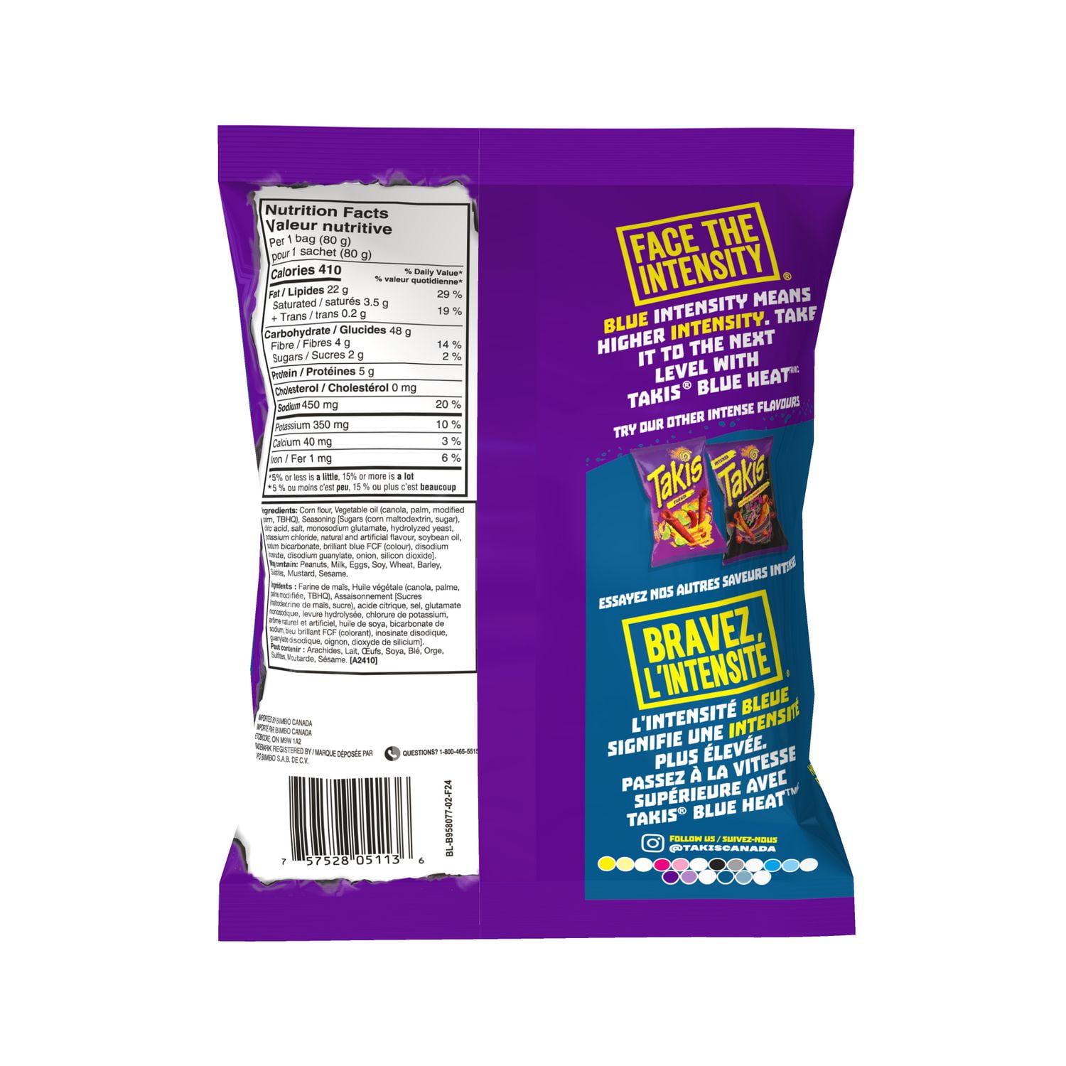 Takis® Blue Heat™Simulated Rolled Tortilla Chips