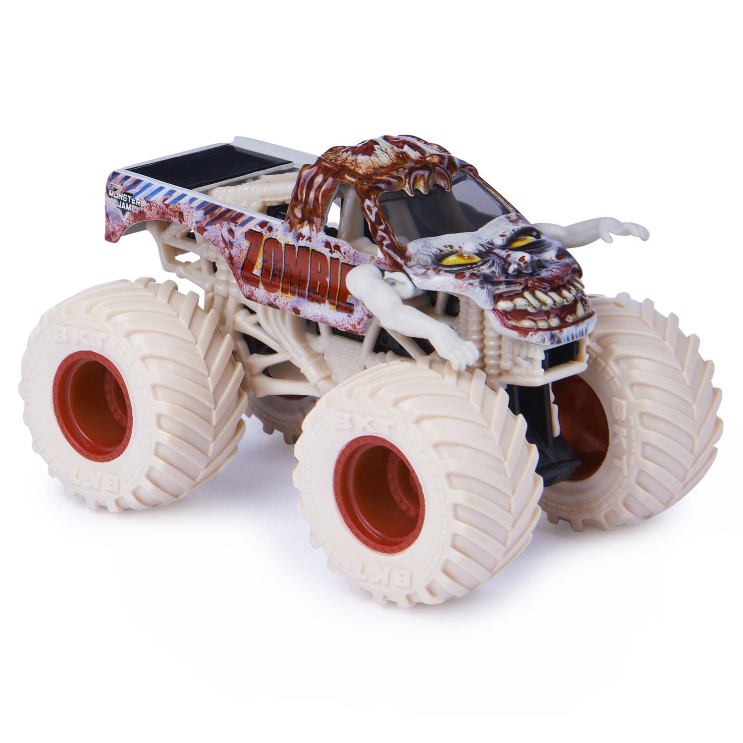 Monster Jam, Official Zombie Monster Truck, Die-Cast Vehicle, Bone