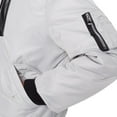 thumbnail image 3 of Dark Black Men's Hooded Bomber Jacket, 3 of 3