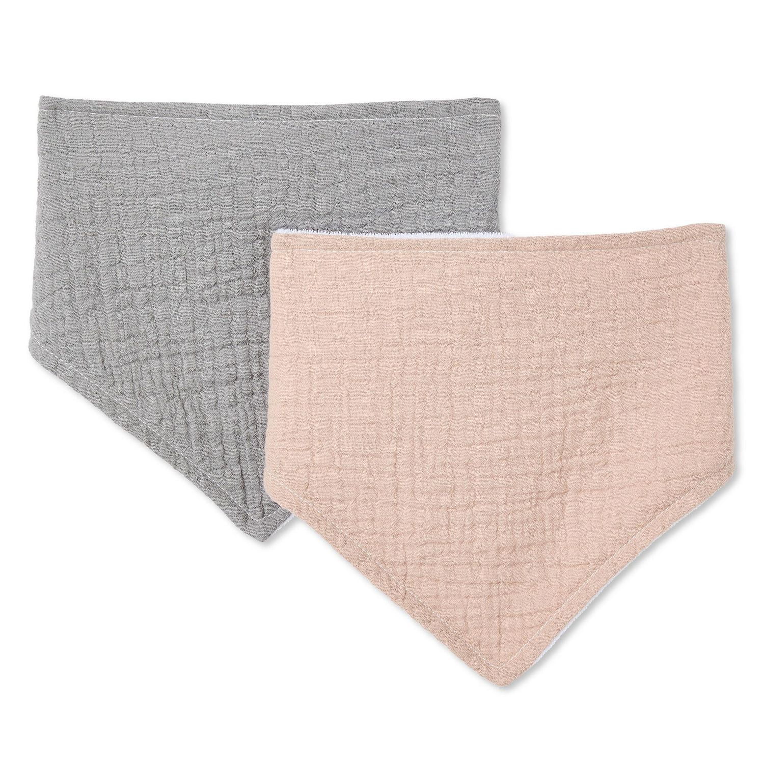 Lot de 2 bavettes pour layette George collection non genrée pour nourrissons
