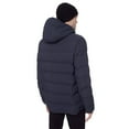 thumbnail image 3 of Dark Black Men's Hooded Puffer Jacket, 3 of 4