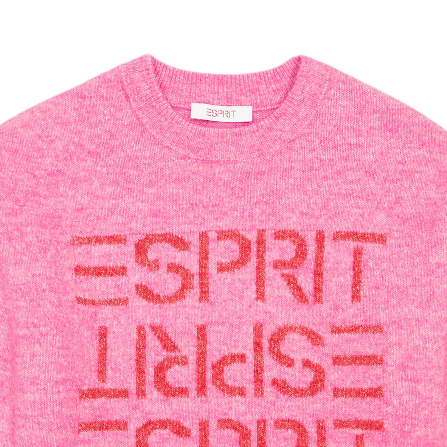 Esprit Chandail À Col Rond Avec Logo Pour Femmes, Tailles XS-XXL